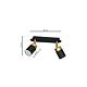 Spot Joker, 2 x GU10, metal, negru/auriu