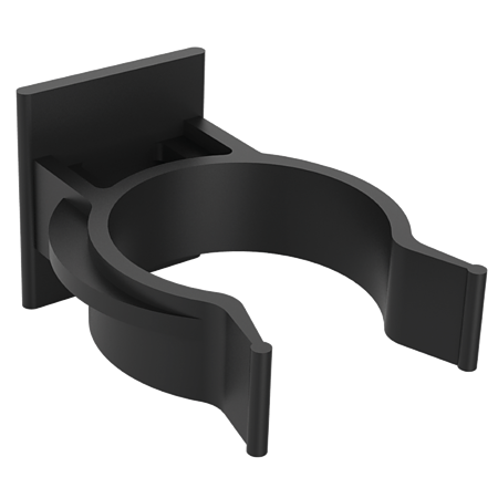 Clips pentru picior, negru, plastic, 30 mm