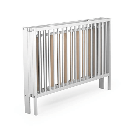 Patut fix lemn pentru copii, alb, 124 x 64 x 82 cm