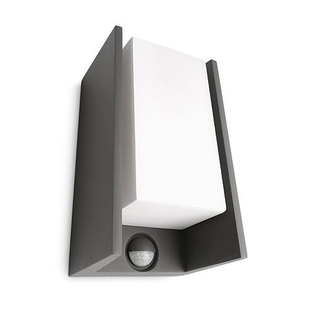 Aplica exterior Ecomoods Bridge Philips, 1 x E27, 15 W, senzor miscare
