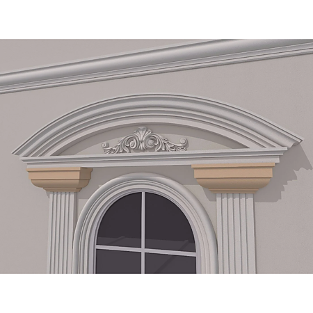 Capitel pentru pilastru FP701, polistiren, 188 x 140 x 340 mm