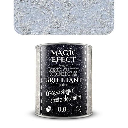 Pachet vopsea decorativa, interior, Magic Efect Brilliant, efect dune de nisip, C01, crem, 1 + 1 + pensula