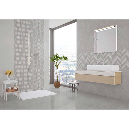 Faianta baie Kai Palazzo Grey, gri, lucios, aspect de piatra, 60 x 30 cm Faianta baie Kai Palazzo Grey, gri, lucios, aspect de piatra, 60 x 30 cm