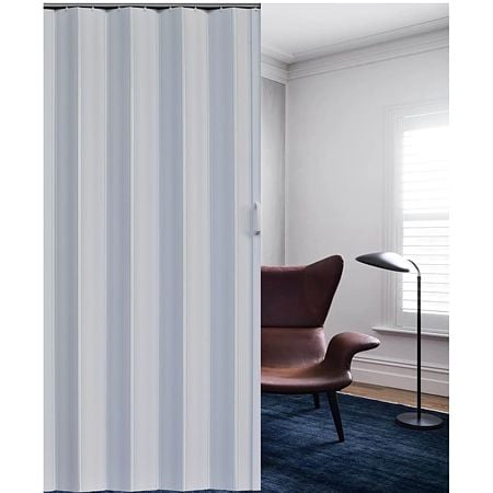 Usa plianta din PVC Lamina, decor uni, alb, 203 x 82 cm
