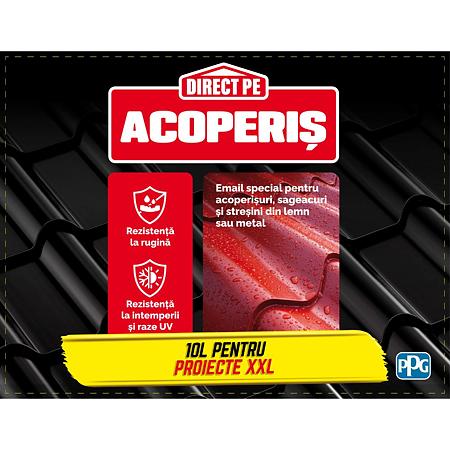 Vopsea Oskar Direct pe acoperis, maro ciocolatiu, exterior, 10 l