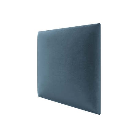 Panou decorativ tapitat, Simple R74, albastru, patrat, 300 x 300 x 37 mm
