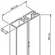 Profil vertical Sclim, aluminiu, negru, 3 m