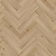 Pardoseala SPC 4,5 mm Afirmax Legnar Herringbone stejar Arvada, impermeabila, nuanta medie, clasa de trafic 33, sistem imbinare clic 5Gi, montaj herringbone placi A si B, 592 x 148 mm