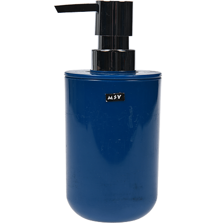 Dozator sapun lichid MSV Inagua, plastic, albastru, 7,2 x 16 cm