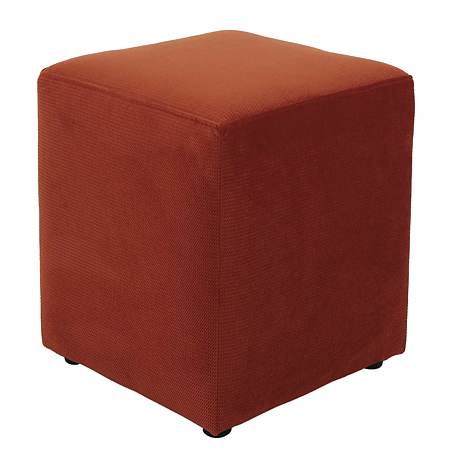 Taburet Cube tapiterie stofa caramiziu K3 45 x 37 x 37 cm