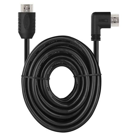 Cablu HDMI/Ethernet de mare viteza Emos, tata 90° - tata drept, 3 m