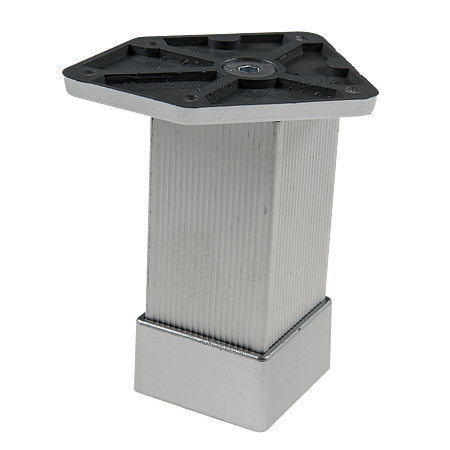 Picior patrat cu flansa pentagon 40 x 40 x 100 mm