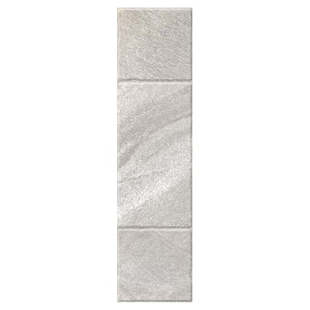 Gresie portelanata  Kai Ceramics Santana mix gri mat, dreptunghiulara, aspect de piatra, 15,5 x 60,5 cm