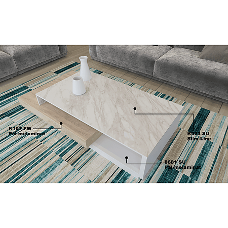 Pal melaminat Kronospan, Stejar elegance K107 PW, 2800 x 2070 x 18 mm