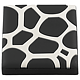 Buton mobilier Puzzle, silicon, negru-alb, M4, 4 cm
