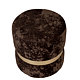 Taburet Ring, inel auriu, catifea maro E60, rotund, 38 x 38 x 40 cm Taburet Ring, inel auriu, catifea maro E60, rotund, 38 x 38 x 40 cm