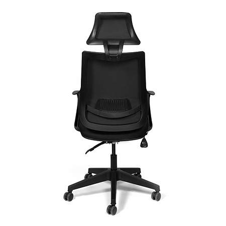 Scaun birou ergonomic gri inchis Kronsit Verona, tapiterie textila, rotativ, reglabil pe inaltime, 59 x 51 x 130 cm