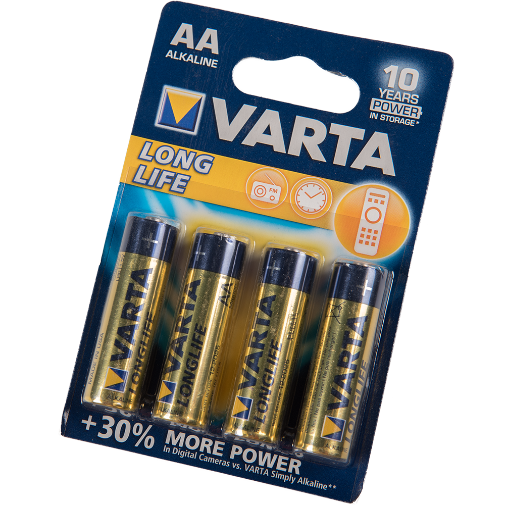 Set baterii alcaline AA Longlife, 1.5 V 1.5
