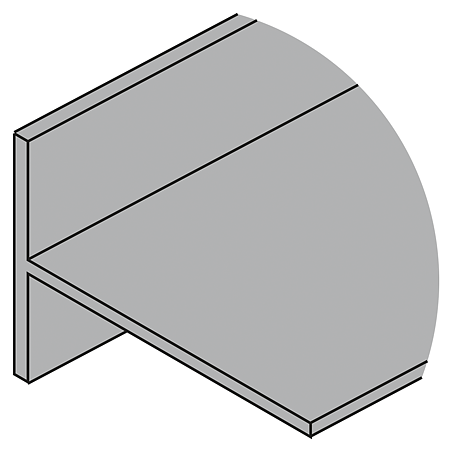 Profil de legatura Smart, forma de „T”, material aluminiu, lungime 3 m