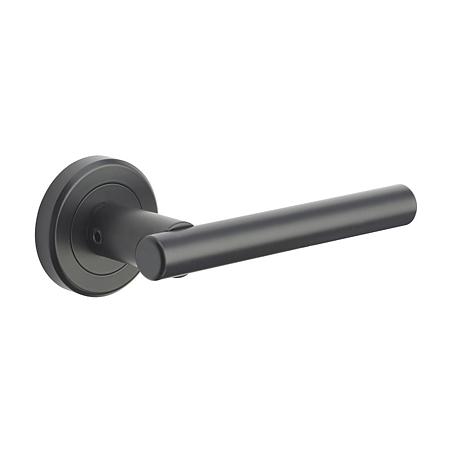 Set maner cu rozeta Kestral Yale, aliaj zinc, negru mat, 65 mm