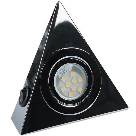 Spot piramidal cu switch cromat lumina rece
