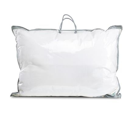 Set 2 perne cu puf si pana de rata, alb, 50 x 70 cm