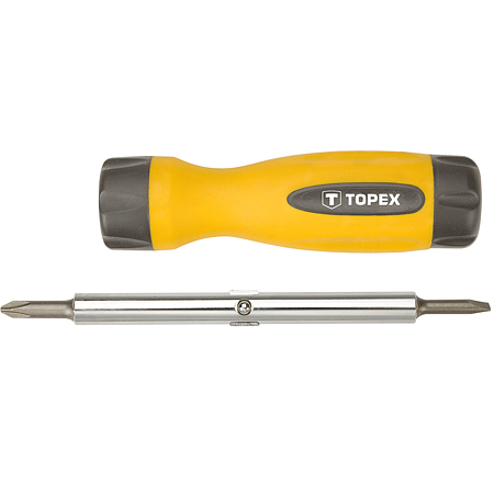 Trusa cu maner suport si 4 accesorii Topex