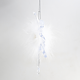 Decoratiune balerina transparenta, fusta cu pene albe, 15 cm