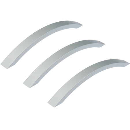 Maner AA667, aluminiu mat, lungime 160 mm