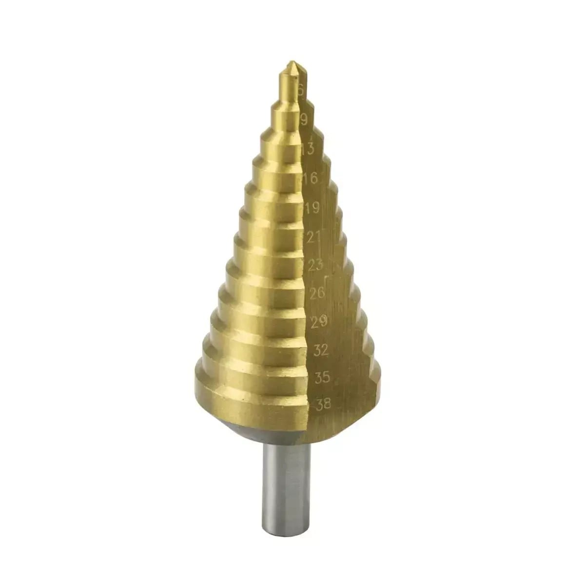 Burghiu in trepte Dedra WMST0638, HSS, pentru metal, 6/ 9/13 /16/19/21 /23/26/29 /32/35/38 mm