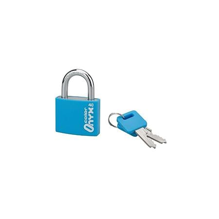 Lacat din aluminiu, Thirard Type 1 Alu Color, l 40mm, invelis protector, 2 chei