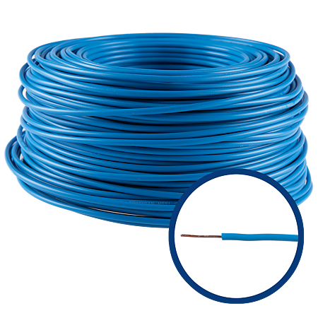 Conductor electric unifilar FY H07V-U, izolatie PVC, 4 mmp, 25 m, albastru