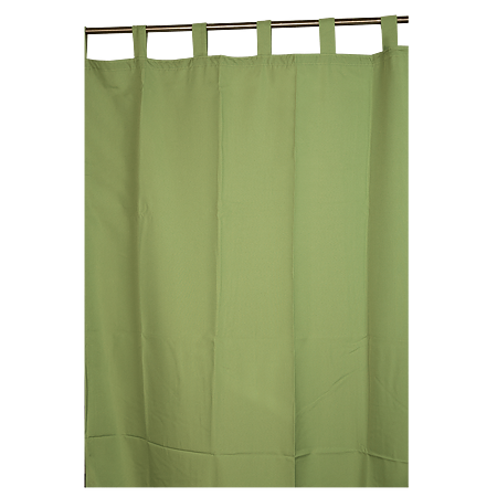 Draperie 2200-44 Schlaufen, verde, 100% polyester, 140x245 cm