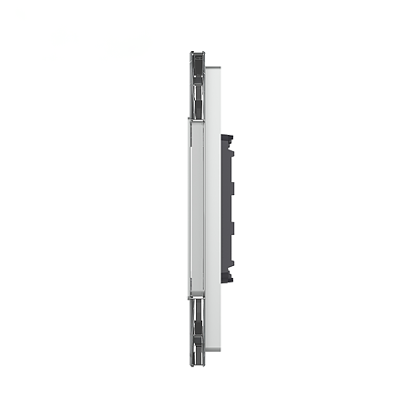 Rama priza tripla Livolo VL-P7E/E/E-6I, sticla securizata, argintiu
