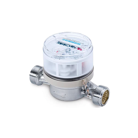 Contor apa rece Zenner ETKD-M, clasa B, pre-echipat pentru modul EDC, Dn 15 mm, 2.5 mc/h