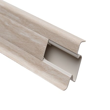 Plinta parchet, cu canal cablu, PVC, Set Prod Milas, 2500x52x22,5 mm