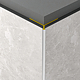 Profil de colt exterior 45˚ Rocko Tiles, aluminiu anodizat, alb, 20 x 2800 mm