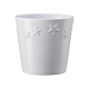 Ghiveci SK Starlight, ceramica, alb, diametru 14 cm, 13 cm