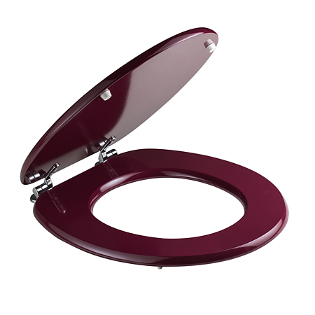 Capac WC Savini Due, MDF, visiniu, 37.1 x 44.1 cm