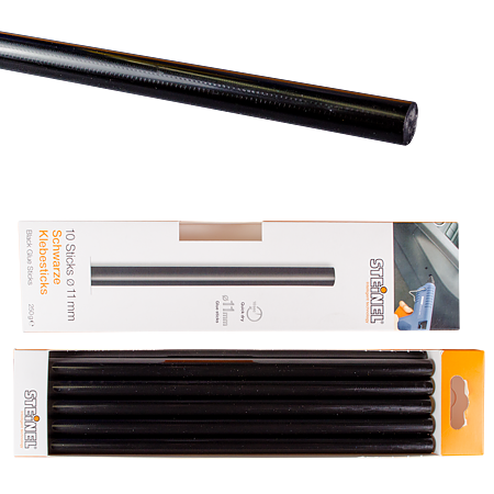Batoane adezive Steinel pentru pistol de lipit, negru, 11 x 250 mm, set 10 buc Batoane adezive Steinel pentru pistol de lipit, negru, 11 x 250 mm, set 10 buc