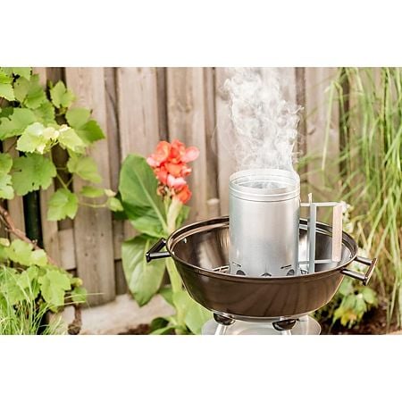 Dispenser pentru aprins gratarul BBQ Collection, otel zincat, 25.5 x 16.7 x 27.4 cm 
