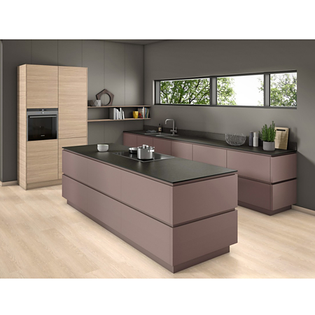Blat de lucru compact laminat Egger F247 ST76 Bazalt de munte antracit, miez negru, mat, 4100 x 650 x 12 mm