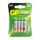 Baterii GP, alcaline, R3 AAA, 4 buc