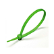 Coliere din plastic, poliamida 6.6, verde, 100 x 2.5 mm, 100 bucati