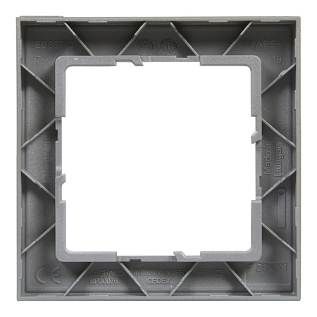 Rama de aparataj Legrand, New Suno, 1 modul, plastic, aluminiu 