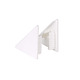 Set terminatii profil inaltator blat de bucatarie, plastic, alb, 2 bucati