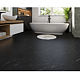 Pardoseala SPC 5 mm Korner SPeCtra Floor Obsidian 03F, clasa de trafic 34, rezistenta la apa, decor piatra, negru, 1205 x 606 mm