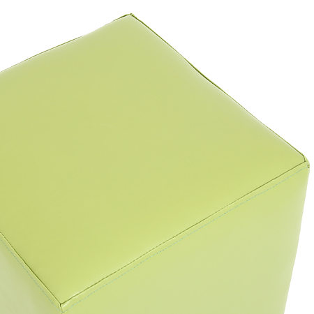 Taburet Cube tapiterie piele ecologica verde IP 21899 45x37x37 cm