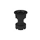 Picior reglabil bucatarie, plastic, negru, reglabil, D26, 80 mm