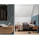 Panou decorativ Linea Acustic, 6 lamele, MDF, albastru fum/negru, interior, 265 x 24.5 x 2.2 cm
